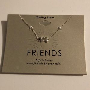 Three Birds ‘Friends’ Sterling Silver Necklace